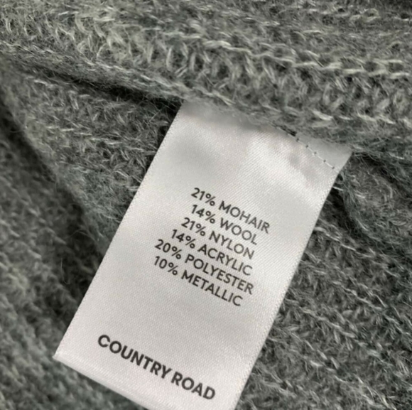 COUNTRY ROAD Mohair Wool Turtleneck Knit Sweater Jumper RRP$199 - Picture 9 of 10